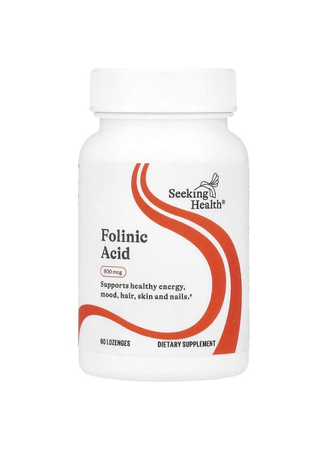 Seeking Health Seeking Health, Folinic Acid , 800 mcg, 60 Lozenges  - Image 1
