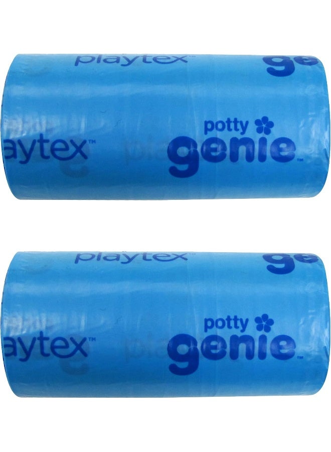 Playtex Baby Potty Genie Liner Refill Bags 2 Pack, Blue - Image 1