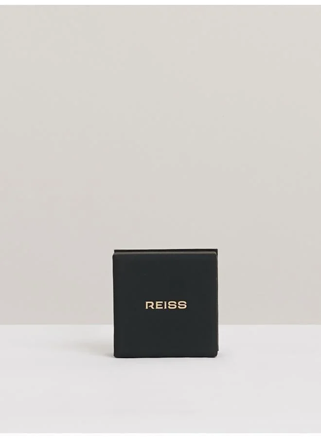 REISS Pollie: Polished Ball Huggie Earrings