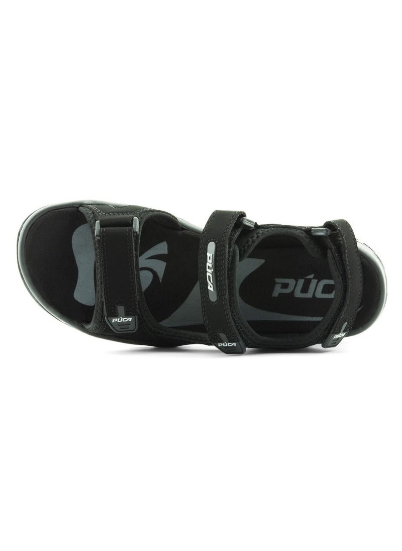 PUCA - Puca Fashion Sandals For Men | Comfortable and Stylish Men's Sandals | Spark-10 Black - Image 1