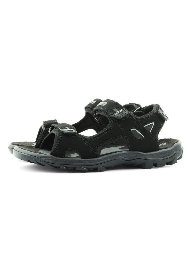 PUCA - Puca Fashion Sandals For Men | Comfortable and Stylish Men's Sandals | Spark-10 Black - Image 1