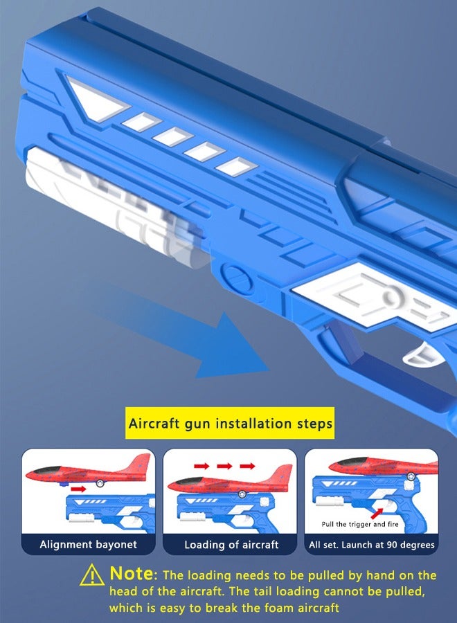 Ejection Aircraft Gun Foam Throw Gyroplane Children's Interactive Outdoor Toys - Image 3