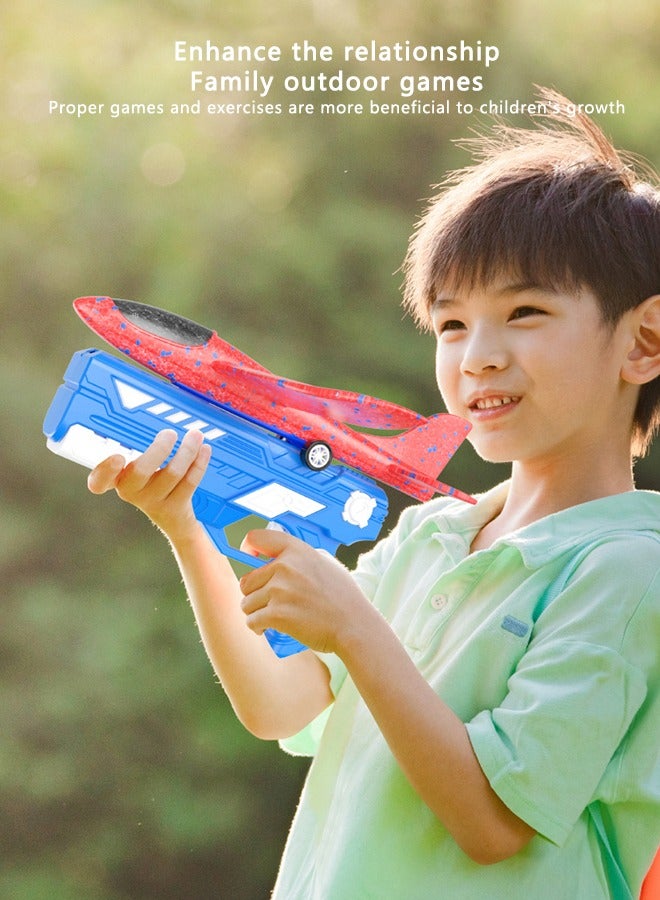 Ejection Aircraft Gun Foam Throw Gyroplane Children's Interactive Outdoor Toys - Image 2