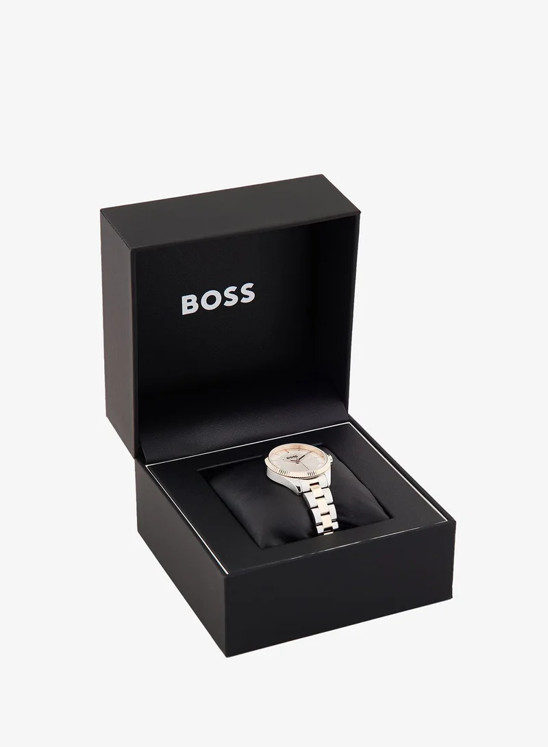 BOSS  Sage Collection Analog Quartz Watch For Women With Two-Tone Stainless Steel Bracelet - 1502727 for Women | Best Price UAE