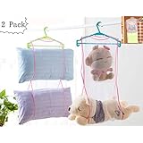 DurReus DurReus Cute Sleeping Pillow Pet Basking Holder Hanging Heavy Duty Space Saver Mesh Bags Shoe Dryer Basket Closet  - Image 1