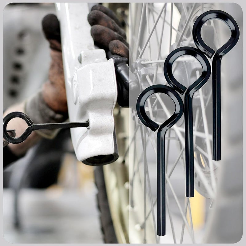 Qoaimu 10 Pack 5/32 Inch Standard Hex Dogging Key With Full Loop  Black Hex Dogging Key  Allen Key Sets Wrench Fit On Keychain Push Bar Panic Exit Device Key  Solid Metal - Image 3