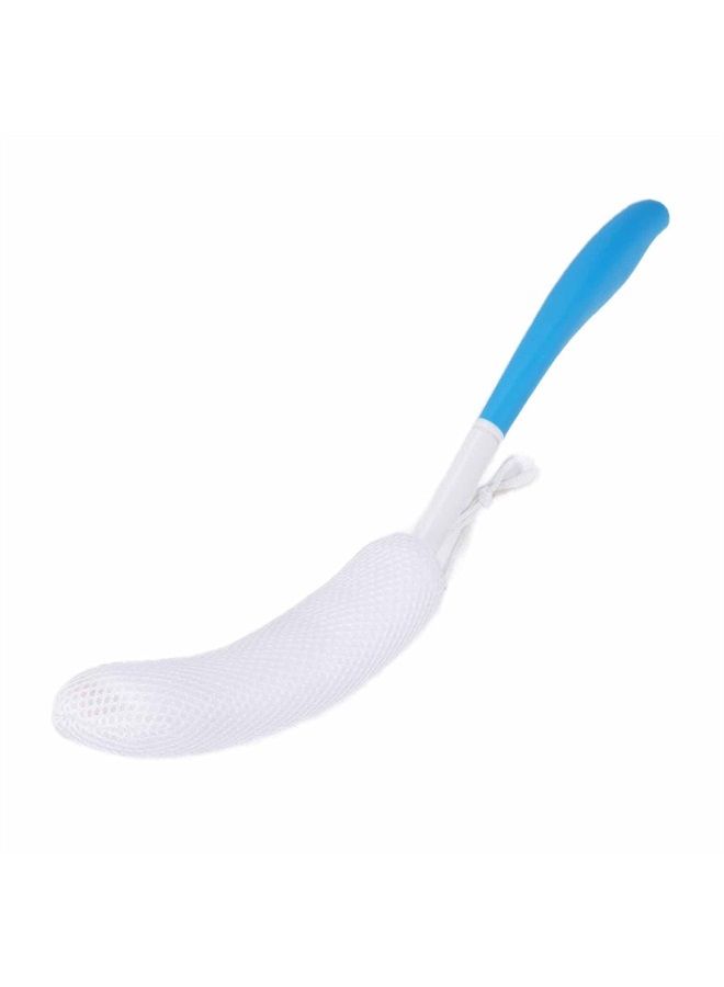 ZJchao Shower Brush, Bath Brush Long Curved Handle Soft Sponge Body Cleaning Exfoliating Shower Brushes Back Brush Scrubber Body Skin Exfoliation Tool Handled Bath Body Brush for Men Women - Image 1