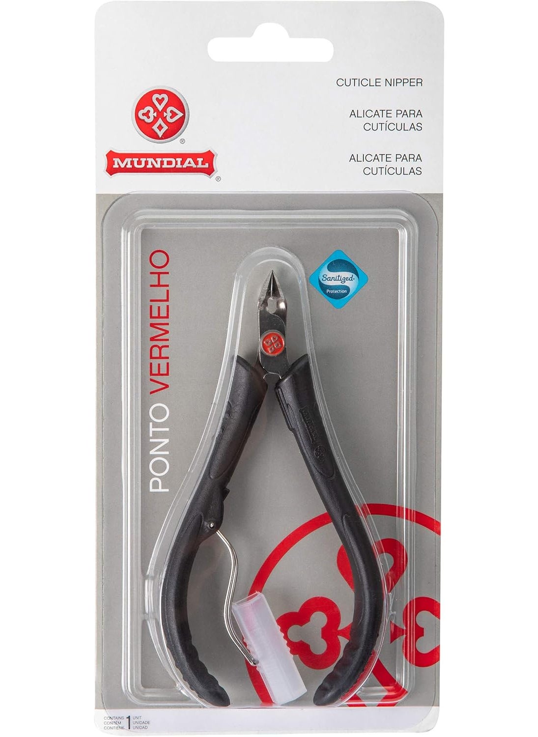 Mundial - Mundial 171-PR Cuticle Nipper Stainless Steel tip with Ergonomic Black Handles - Image 1