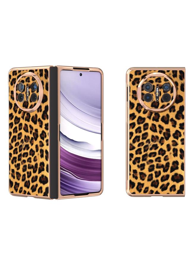 اس-توب جراب لهاتف Huawei Mate X5 بطبقة نانوية وطبعة جلد النمر - Image 1