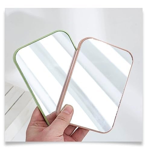 Leeonz Plastic Portable Makeup Mirror, Rectangular, Blue, Framed, 14.5 x 9.5 cm, Tabletop, Foldable, Lightweight - Image 2