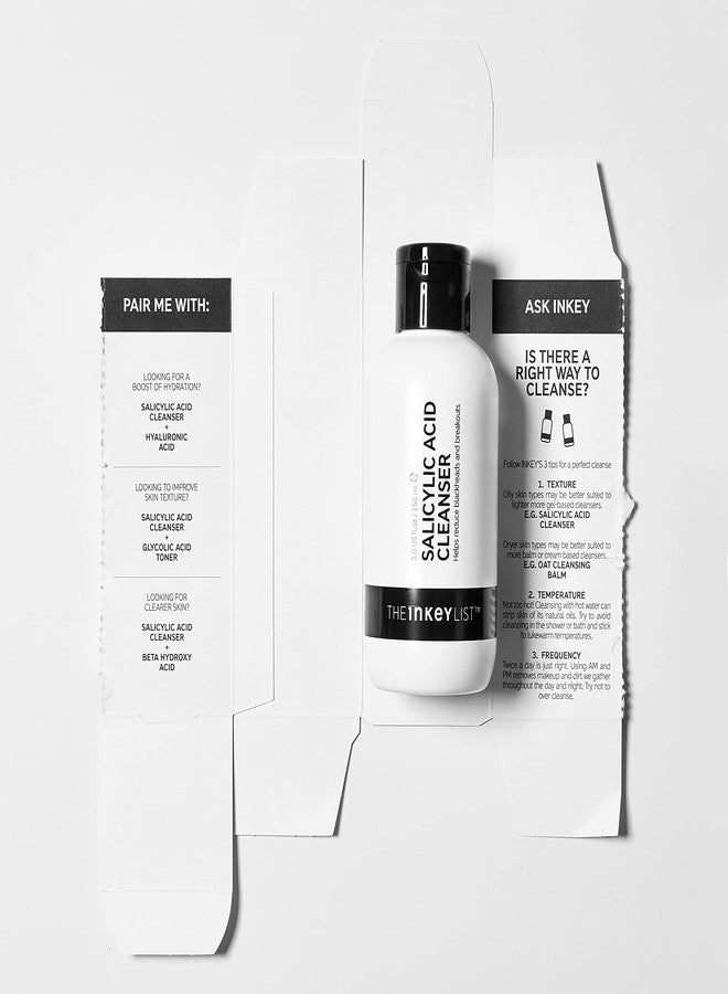 The INKEY List Salicylic Acid Cleanser - Daily Exfoliating Cleanser with 2% Salicylic Acid & Zinc PCA, Unclogs Pores, Anti Acne, Reduces Blackheads & Excess Oil for Clearer Skin (Pack of 2) - Image 4