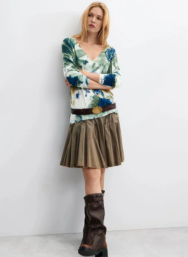 Desigual Thin Printed Sweater