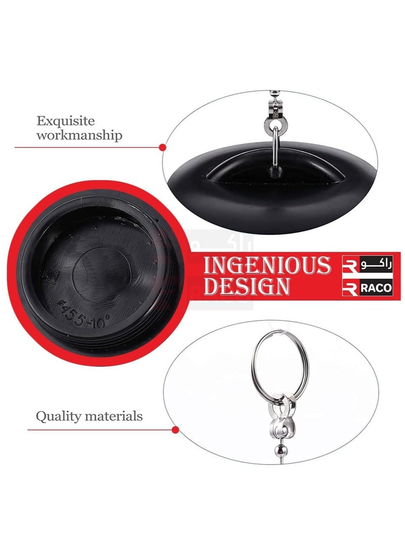 RACO RACO Tub Stopper Bathroom Sink Drain Plug Silicone Bathtub Drain Stopper with Chains for Kitchen Bathtub Bathroom Sink Drains  - Image 5
