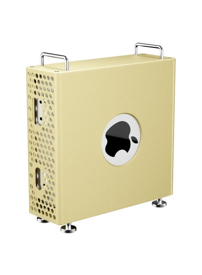 Suitable For 2024 Mac Mini M4 Computer Host Aluminum Alloy Vertical Bracket Heat Dissipation Storage Dust-proof-Color:Apple Silver - Image 4
