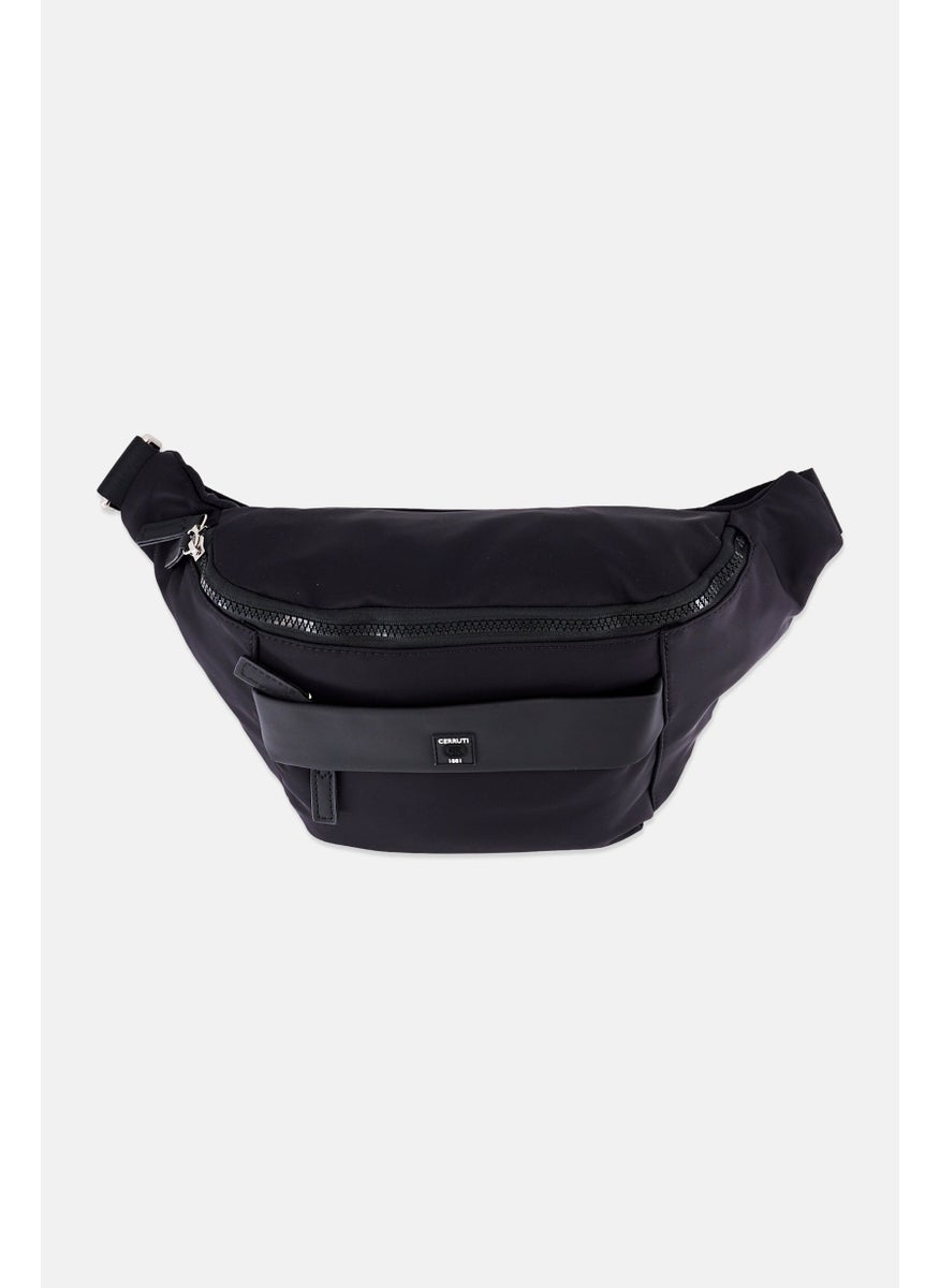 CERRUTI 1881 Men Brand Logo Fanny Pack, Black  - Image 1