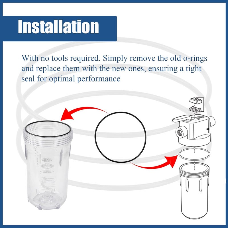 Eiahonen Repalcement for GE HHRING/ WS03X10054 O-Ring for Whole Home Filtration Models GXWH30C, GXWH35F, GXWH38F, GXWH38S, GXWH40L (3 Pack) - Image 5