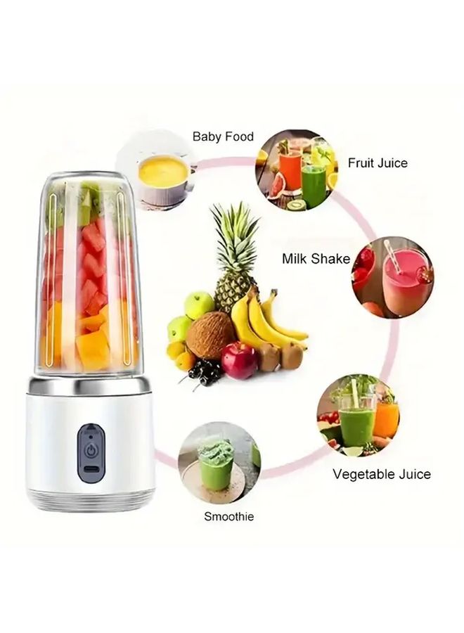 Upgraded Blue Portable 2 In 1 USB Juicer Blender With Built In Battery For Smoothies - Image 3