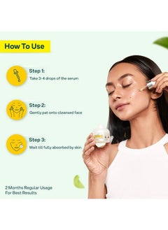 OZiva Inner Glō Skin Brightening Face Serum (With Phyto Vitamin C Rosehip Oil Turmeric & Saffron) For Even Tone Radiance & Skin Glow (Inner Glo Face Serum + Gua Sha Stone 30Ml)  - Image 5