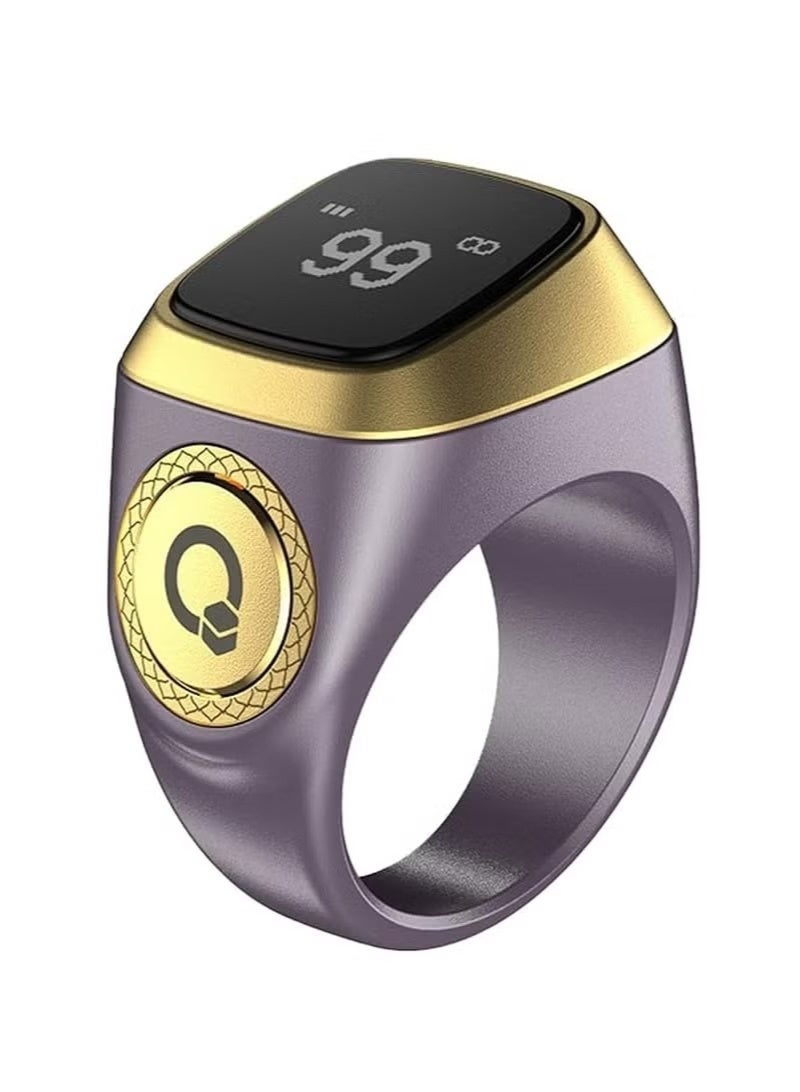 Smart Tasbih Plastic Zikr Lite Ring Violet 18MM - Image 1