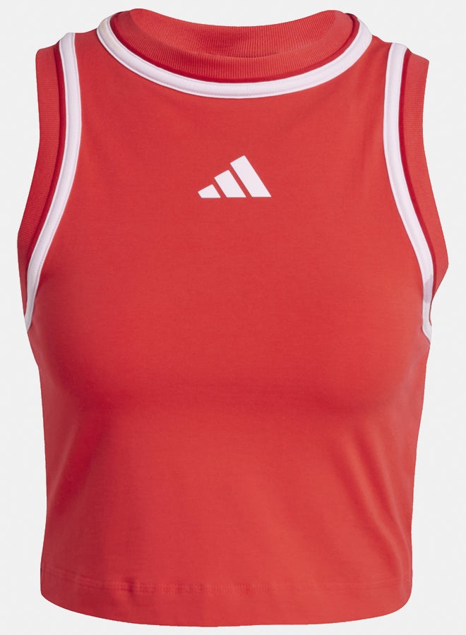 Adidas Essentials Color-Pop Cotton Crop Tank Top  - Image 2