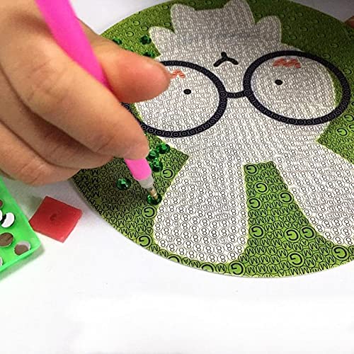 ArtBee DIY Diamonds Cartoon Painting Mosaic Art Crafts (White Dog) - Image 4