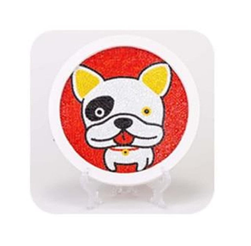 ArtBee DIY Diamonds Cartoon Painting Mosaic Art Crafts (White Dog) - Image 1