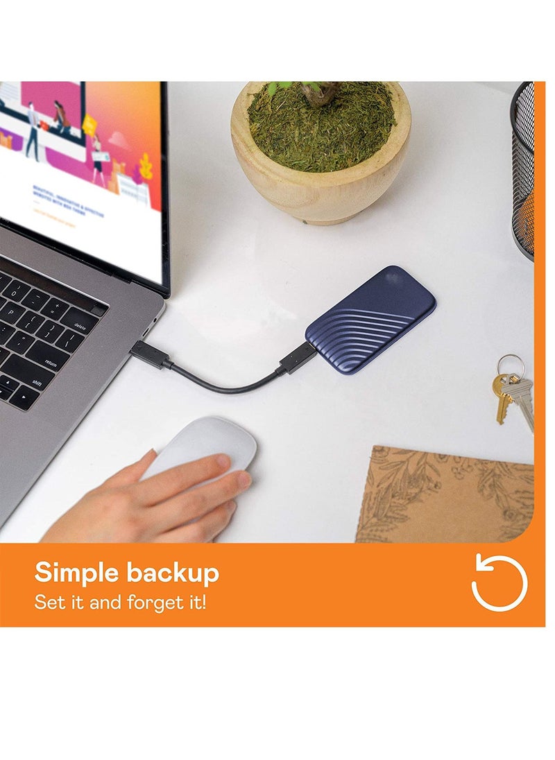 Generic - My Passport SSD - Portable SSD, up to 1050MB/s Read and 1000MB/s Write Speeds, USB 3.2 Gen 2 - 1TB - Image 1