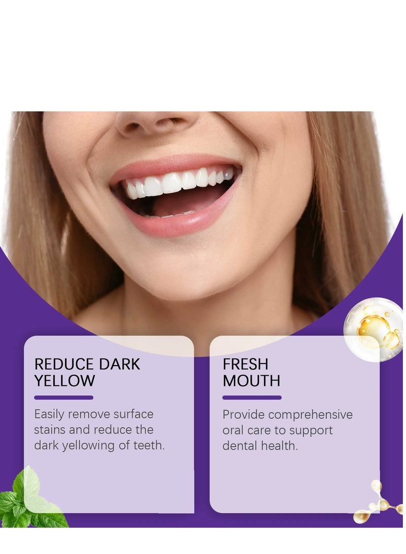 أورالحوي مسحوق معدني لاستعادة الأسنان الأرجواني ، مسحوق الأسنان المعدني ، مسحوق معدني لترميم الأسنان فعال في تقوية الأسنان واللثة 50 جرام - Image 4