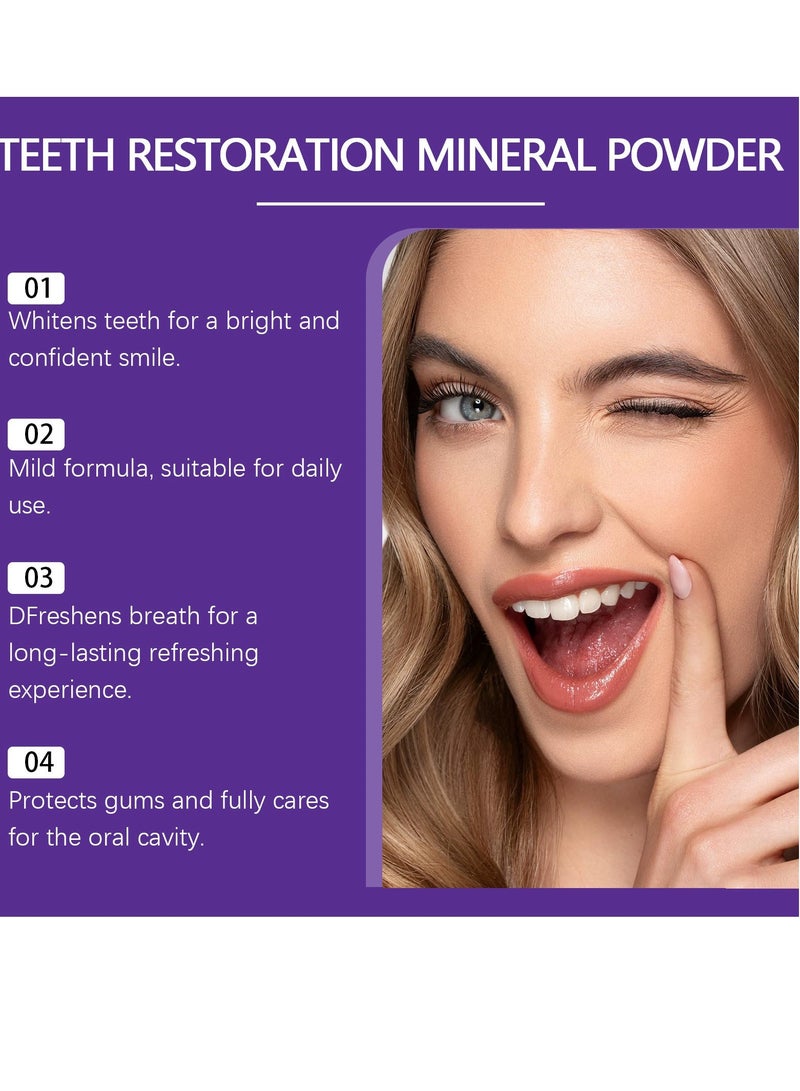 أورالحوي مسحوق معدني لاستعادة الأسنان الأرجواني ، مسحوق الأسنان المعدني ، مسحوق معدني لترميم الأسنان فعال في تقوية الأسنان واللثة 50 جرام - Image 5