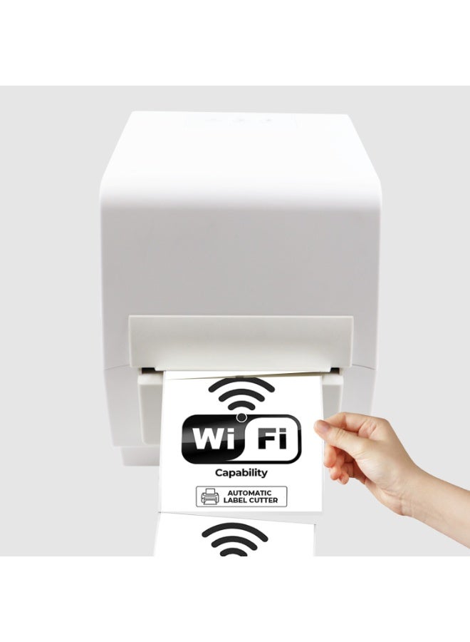 SHREYANS طابعة ملصقات الباركود SHREYANS SRS421 (طابعة نقل حراري + طابعة شريطية مع قاطع تلقائي.) متوافقة مع Bar Tender Lite - Image 2