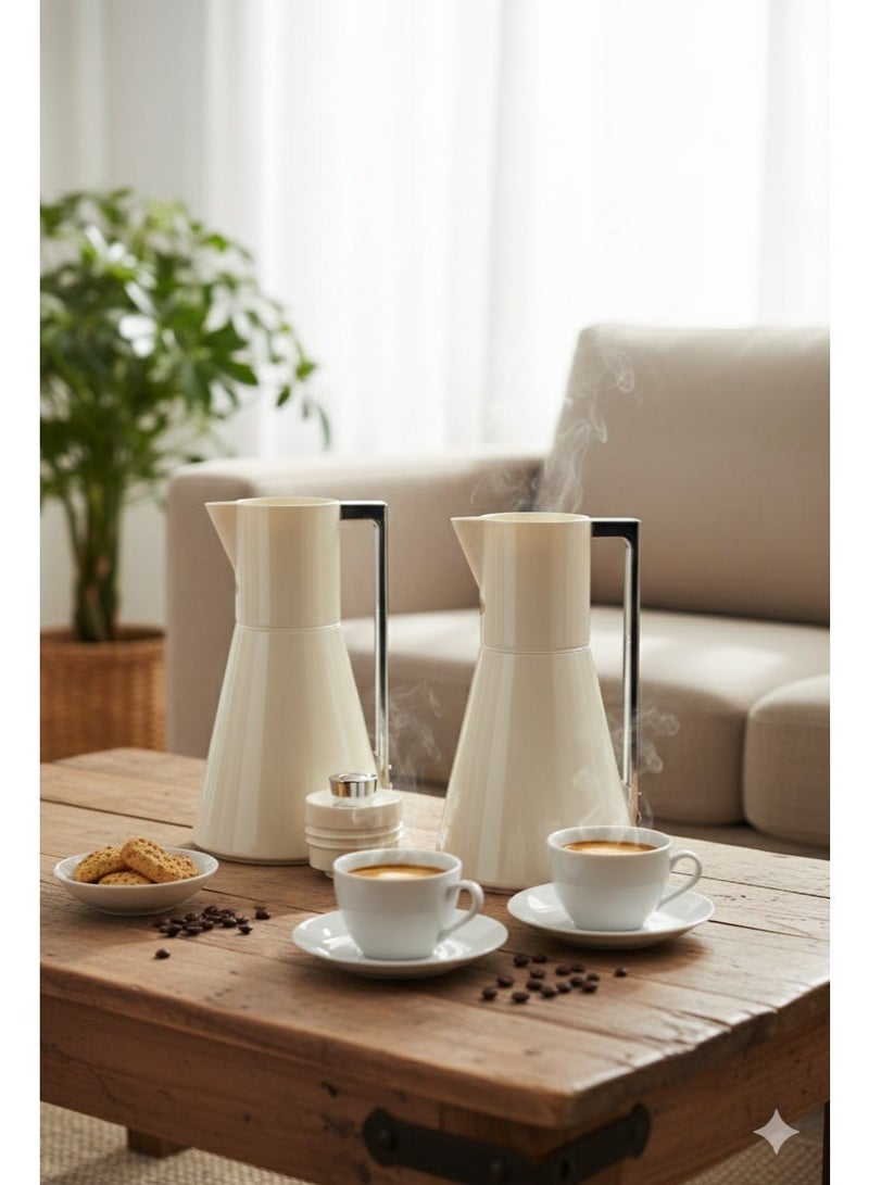 Najib Vacuum Flask Set – 2 Pieces – Metal Body – Modern Design - Image 4