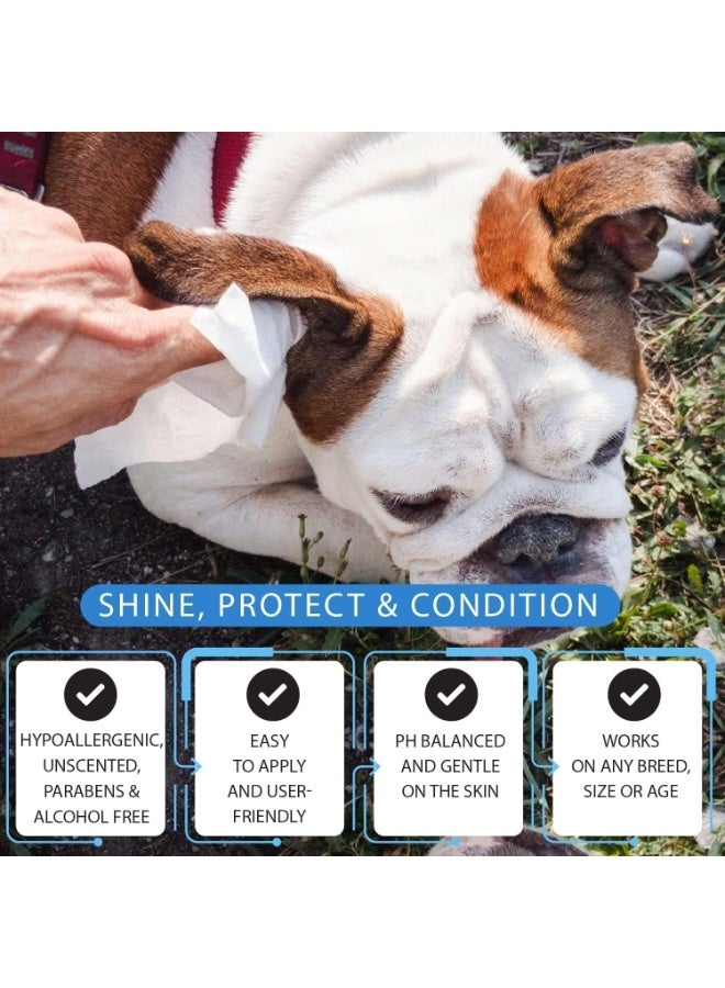 M.A&F's Pet Wipes 240pcs, Large Pet Grooming Wipes for Dogs & Cats, for full body, eye wipes, ear wipes, Paws, & Butt Unscented (3 pack) - Image 3