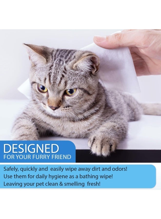 M.A&F's Pet Wipes 240pcs, Large Pet Grooming Wipes for Dogs & Cats, for full body, eye wipes, ear wipes, Paws, & Butt Unscented (3 pack) - Image 4