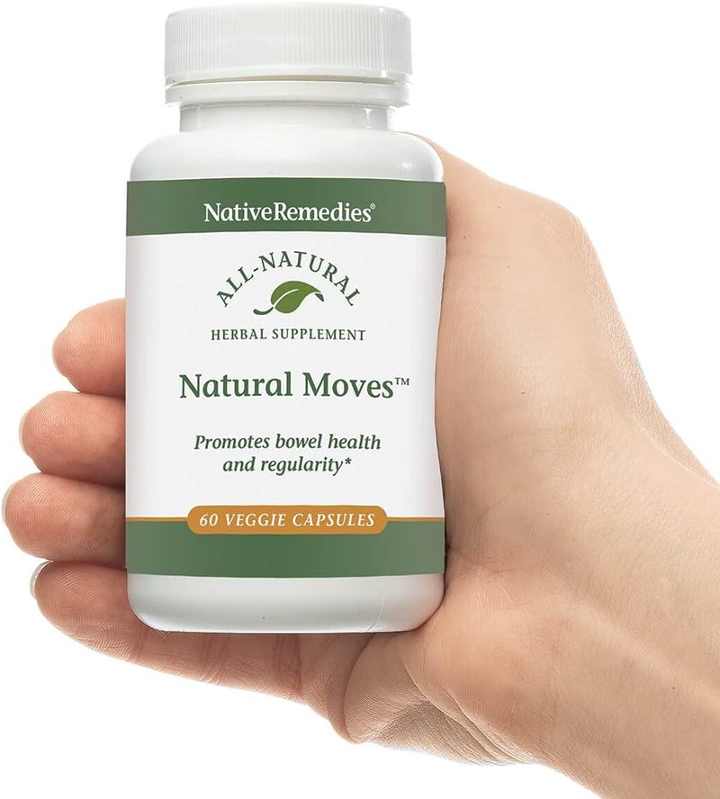 Native Remedies Natural Moves  All Natural Herbal Supplement Promotes Bowel Health and Regularity as Related to Constipation  60 Veggie Caps - Image 4