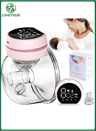Wearable Electric Breast Pump, Low Noise and Hands-Free, 3 Modes and 9 Levels, Massage Mode, Memory Function, Rechargeable Single Milk Extractor, 24mm Flange, Portable, Painless, Lightweight Design, Pink - pzsku/Z73755BB9E3571F4A6B77Z/45/_/1735639977/2f9079b0-9e70-4977-9edb-b8829ce8ae67