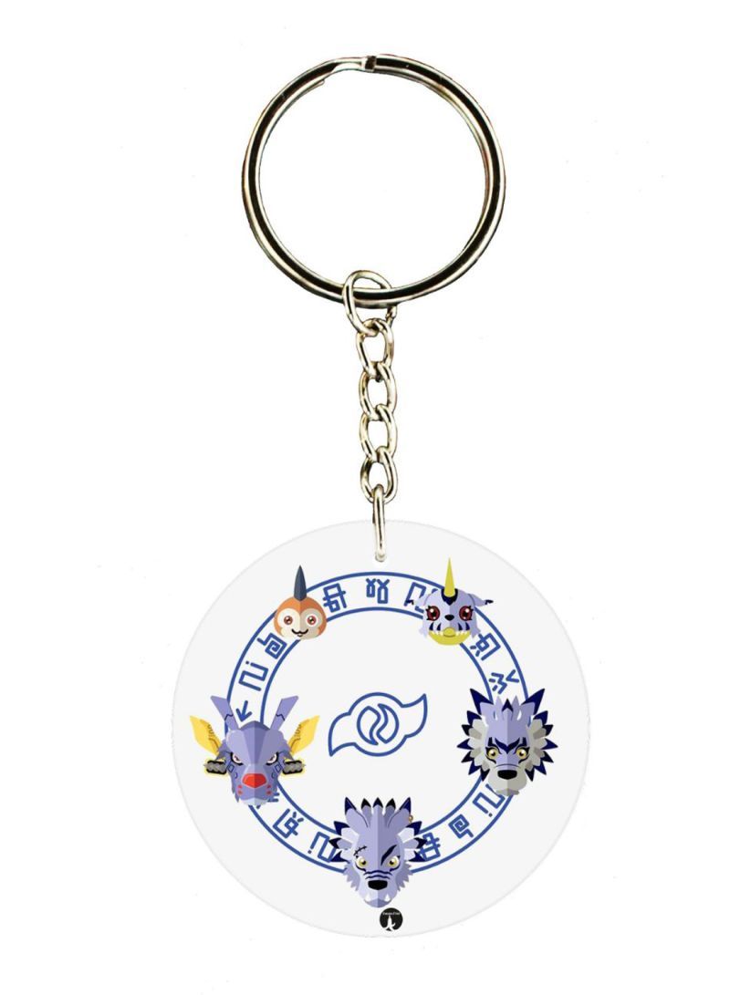 RKN Anime Digimon Printed Keychain