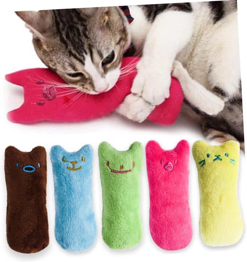 Yardwe Interactive Cat Toy Set 5pcs Simulation Pillow Cartoon Pet Supplies Random Color - Image 3