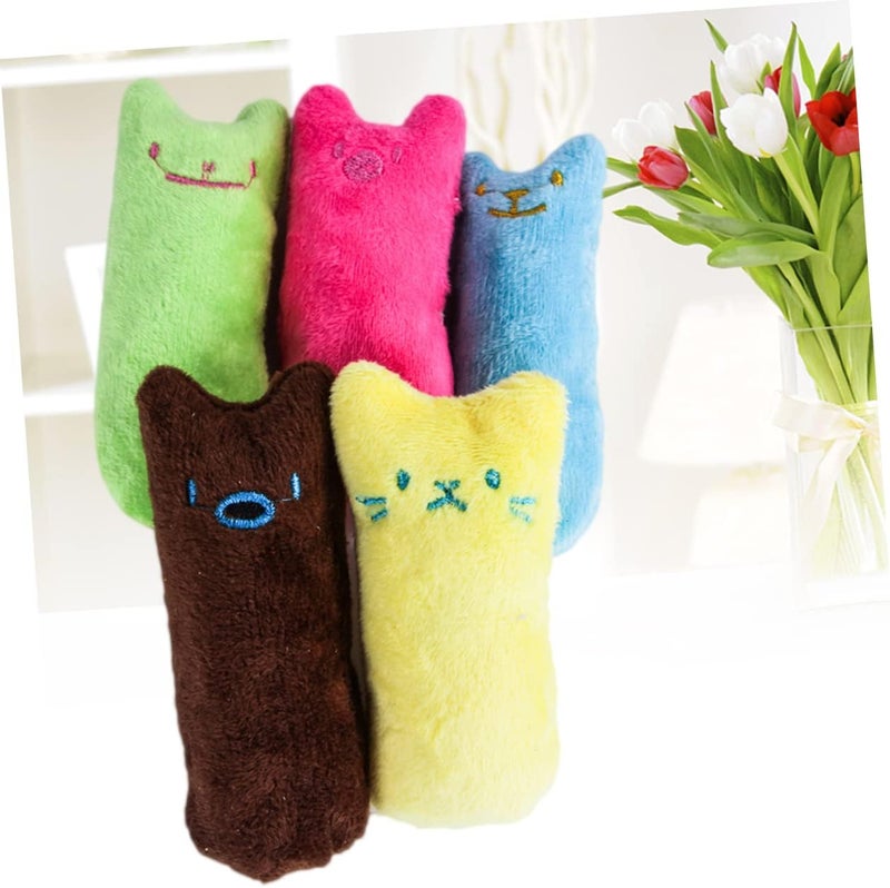Yardwe Interactive Cat Toy Set 5pcs Simulation Pillow Cartoon Pet Supplies Random Color - Image 4