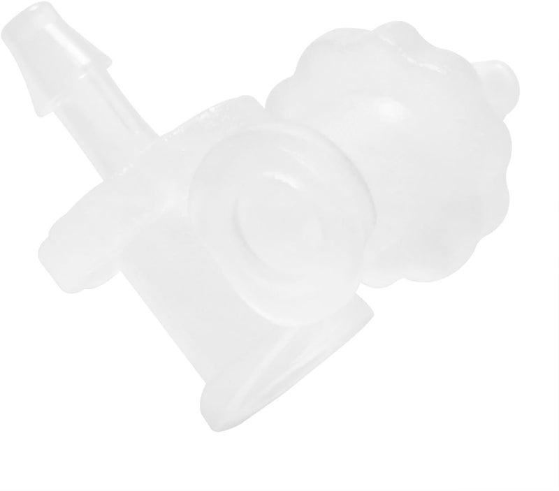 FINBe Famale Thread Hose Fitting 1/16 "PP Polypropylene Hose Barb Fitting Ruhr Female Thread Adapter For Laboratory Equipment 12pcs (0.67inch) - Image 3