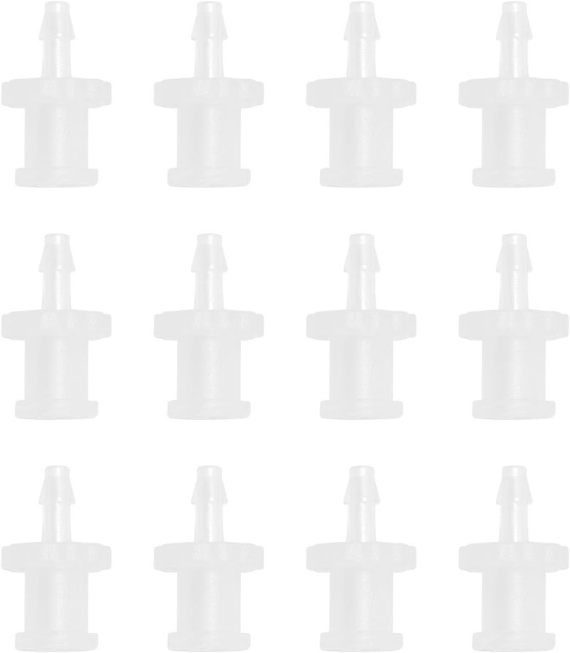 FINBe Famale Thread Hose Fitting 1/16 "PP Polypropylene Hose Barb Fitting Ruhr Female Thread Adapter For Laboratory Equipment 12pcs (0.67inch) - Image 1