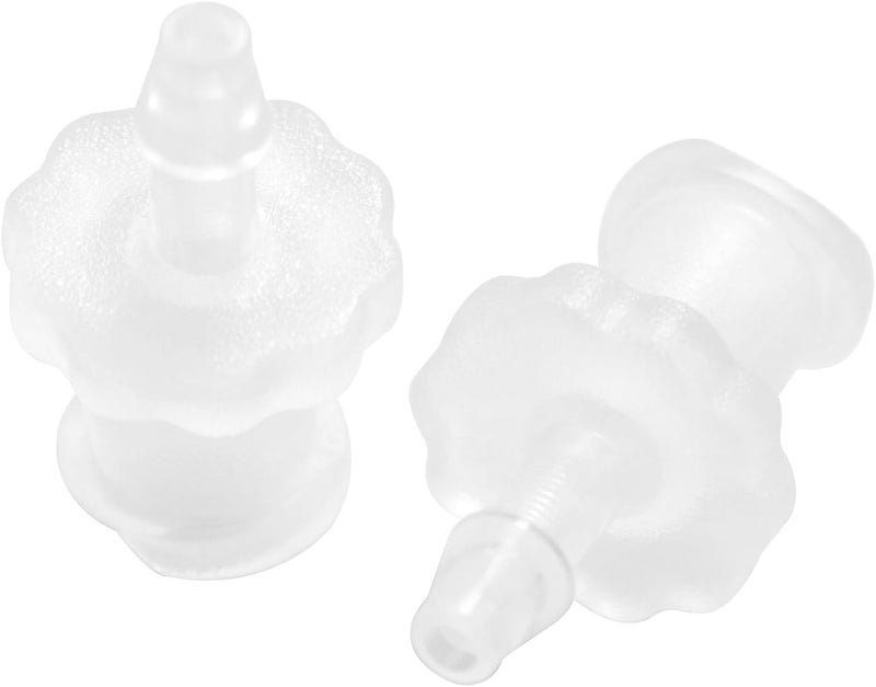 FINBe Famale Thread Hose Fitting 1/16 "PP Polypropylene Hose Barb Fitting Ruhr Female Thread Adapter For Laboratory Equipment 12pcs (0.67inch) - Image 2