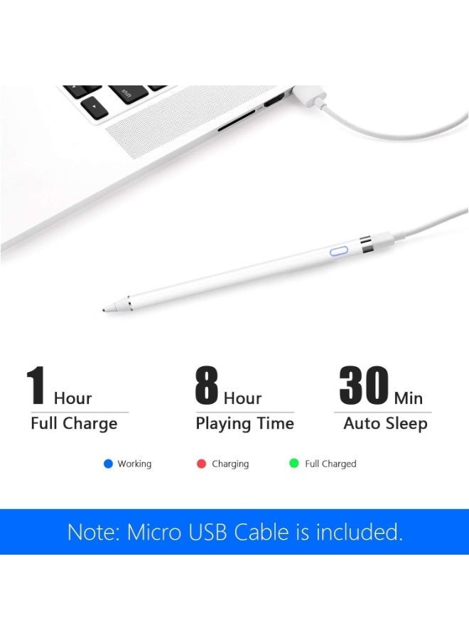 Trendigo Active Stylus Pen Compatible for iOS&Android Touch Screens, Pencil for iPad with Dual Touch Function,Rechargeable Stylus for iPad/iPad Pro/Air/Mini/iPhone/Cellphone/Samsung/Tablet Drawing&Writing - Image 5