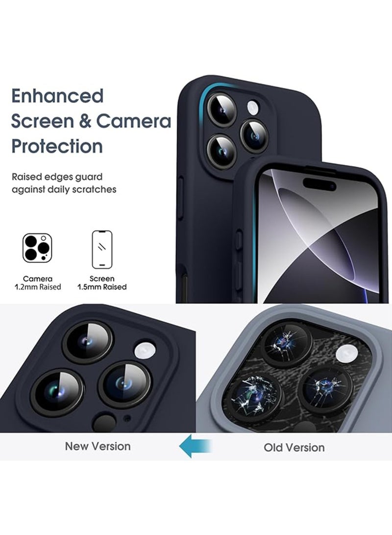 WRISTWISE Case Cover for iPhone 16 Pro - [Camera All-Round Protection] [Soft Microfiber Lining Anti-Scratch] Shockproof Phone Case Cover, Black - Image 2