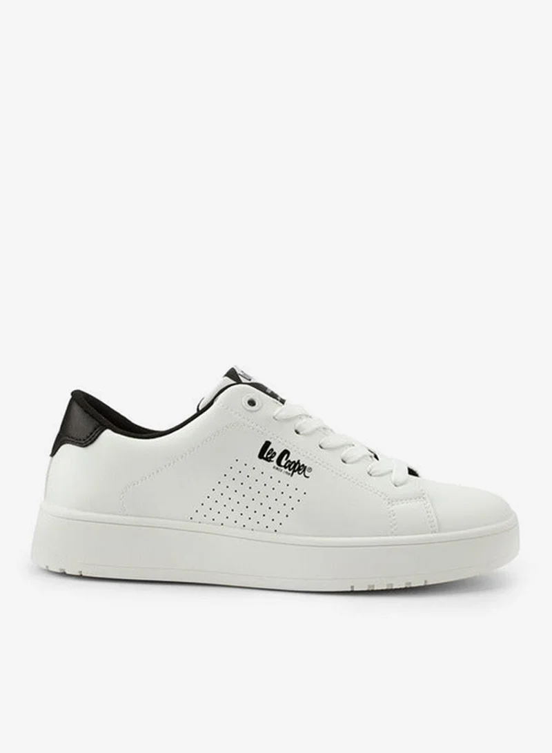 Men's Perforated Detail Lace-Up Sneakers