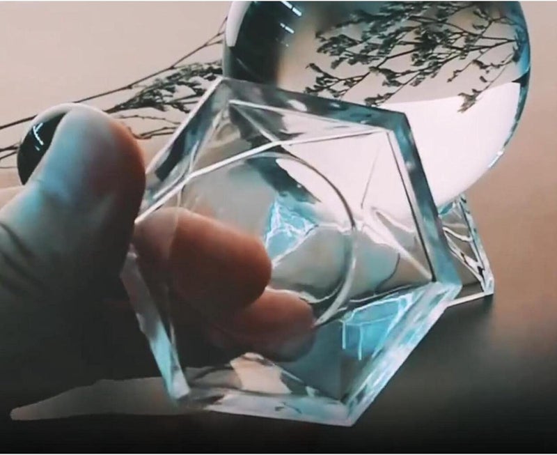 klarako Sphere Display Stand (Clear Acrylic) Crystal Ball Display Base Holder Home Decor  Small - Image 5