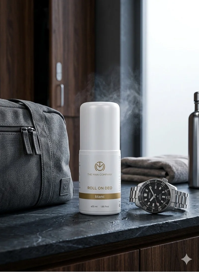 ذا مان كومباني مزيل عرق بلانك رول أون للرجال (55 مل) - حماية 24 ساعة وعطر فاخر يدوم طويلاً