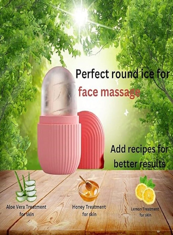 BeNatural Ice Roller for Face & Eye Puffiness Relief, Beauty Ice Facial Rollers Mold Facial Icing Massage Beauty Skin Care Tools for Brighten Lubricate Shrink Pores Remove Fine Lines (Pink) - Image 4