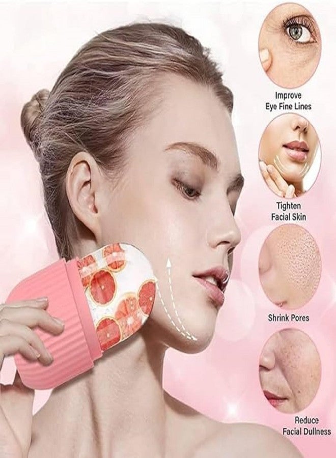 BeNatural Ice Roller for Face & Eye Puffiness Relief, Beauty Ice Facial Rollers Mold Facial Icing Massage Beauty Skin Care Tools for Brighten Lubricate Shrink Pores Remove Fine Lines (Pink) - Image 3