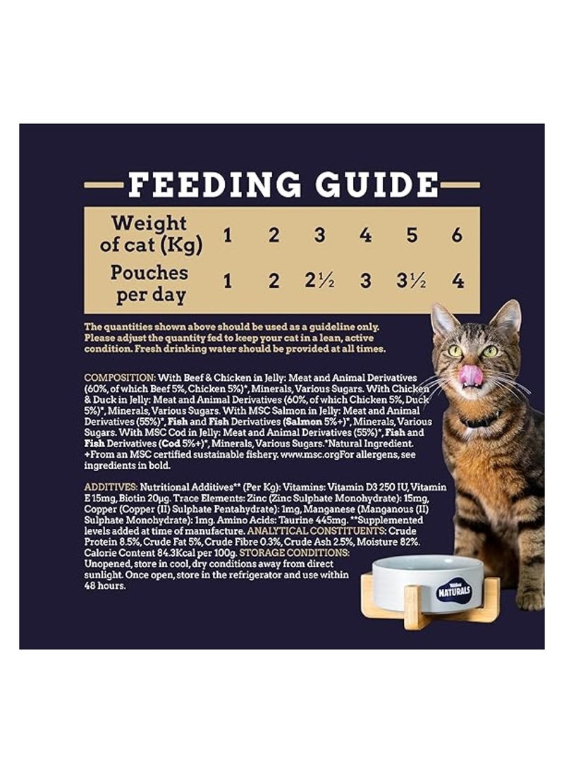 Webbox Tasty Selection Meat & Fish In Jelly Wet Cat Food 100G X 12  - Image 3
