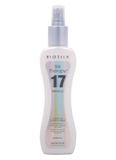 BIOSILK BioSilk Silk Therapy Miracle 17 Leave-In Conditioner, Reconstructs & Repairs Dry & Damaged Hair, Sulfate, Paraben, & Cruelty-Free, 5.64 Oz  - Image 1